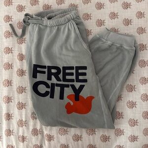 Free City green sweats
